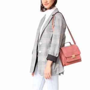 Minimal Rider Shoulder Bag (Dusty Rose)